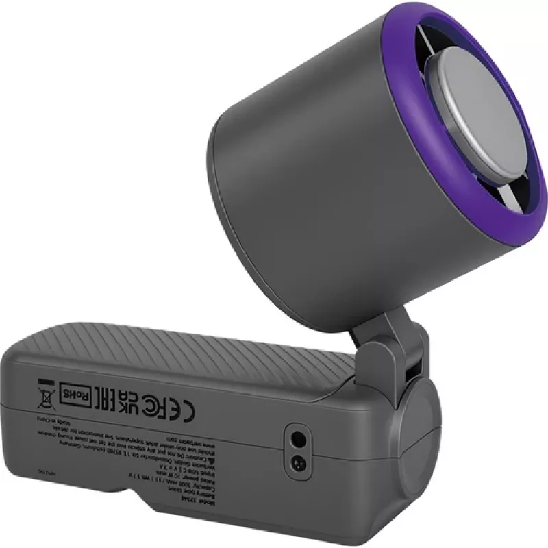 Verbatim Cool'n' Go Ice Touch Pro käsituuletin harmaa/violetti