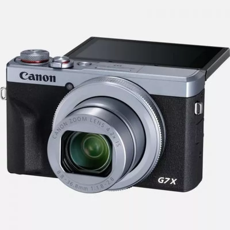 Canon PowerShot G7 X Mark III digitaalikamera, hopea (3638C002)