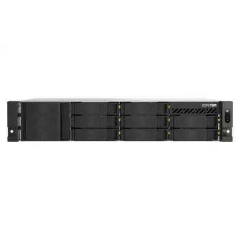 QNAP TS-H1065EU-RP 10-paikkainen rack-asennettava NAS, Intel Xeon D-1622, 16GB RAM, 2.5GbE, kahdennettu virtalähde