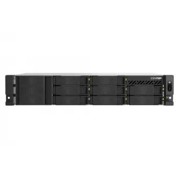 QNAP TS-H1065EU-RP 10-paikkainen rack-asennettava NAS, Intel Xeon D-1622, 16GB RAM, 2.5GbE, kahdennettu virtalähde