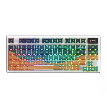 MSI Forge GK600 TKL langaton mekaaninen pelinäppäimistö - Mars US ANSI, Tri-Mode, Hot-Swappable Forge -kytkimet, Per-Key RGB, PBT-näppäinhatut
