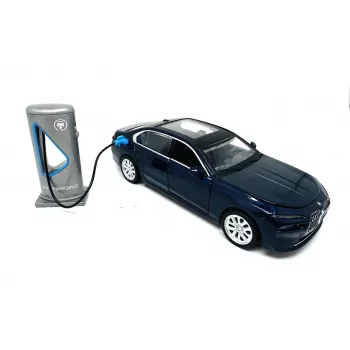 PULIO Auto MSZ 1/32 BMW i7 valo- ja äänidiecast-pienoismalli