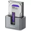 Qoltec 2in1 HDD SSD telakointiasema SATA M.2 NVMe kloonaustoiminnolla, USB-C 3.2 Gen 2, 10Gbps, jopa 28TB, alumiini