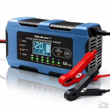 Qoltec 52669 älykäs akkulaturi 12V 6A korjaustoiminnolla AGM GEL LiFePO4