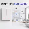 QOLTEC Smart Light Switch WiFi 2-kytkin ajastin Tuya valkoinen