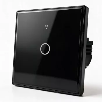 Qoltec Smart Touch valokytkin 1-kytkin Wi-Fi ajastin Tuya valkoinen
