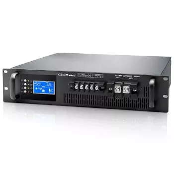 QOLTEC Pure-Sinus Online kaksoismuunnos-UPS RACK 5kVA 5000W PF1.0 LCD, EPO, USB, RS-232, Intelligent Slot
