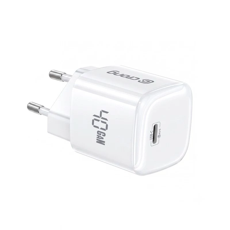 CRONG NEO GaN 40W USB-C PD 3.2 seinälaturi AVS:llä - valkoinen