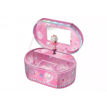 PULIO soikea musiikkirasia - Ballerina-kissa Pecoware