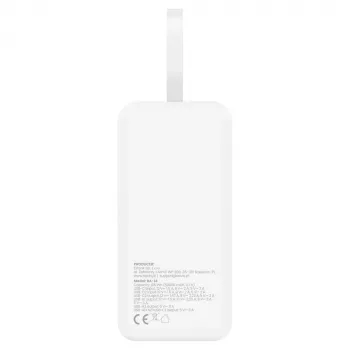 Savio BA-15 varavirtalähde 50000 mAh valkoinen