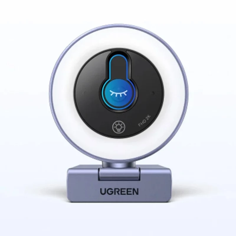 UGREEN CM910 web-kamera, 2K, 30FPS, LED-valo, sisäänrakennettu mikrofoni