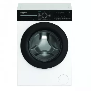 Whirlpool WAM762WBBPL 7 kg 1200 kierr./min pesukone 6th Sense teknologialla, FreshCare+, Clean+, 14 ohjelmaa, LED-näyttö, lapsilukko, ajastettu käynnistys, energialuokka C, valkoinen