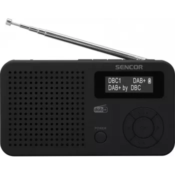 Sencor SRD 7210B DAB+ radio FM/BT/USB - musta