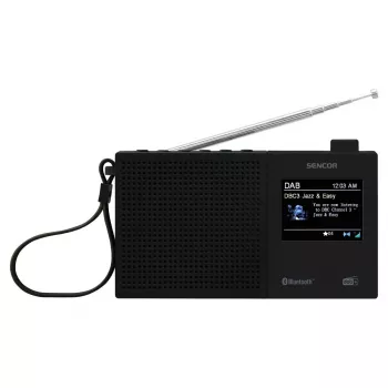 SENCOR SRD 7790B DAB+ radio FM, Bluetooth, USB, 2,4 tuuman LCD, akku
