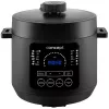 CONCEPT CK6001 monitoimikeitin 5L 900W 10 ohjelmaa tarttumaton musta/ruostumaton teräs