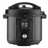 CONCEPT CK8000 monitoimikeitin kiertoilmakypsennintoiminnolla, 6L kattila, 3,5L kori, 1500W, 10 ohjelmaa, musta/hopea