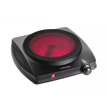 CONCEPT VE3065 yksittäinen sähköliesi 1250W musta