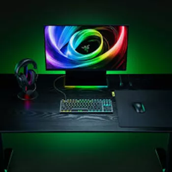 Razer Huntsman V3 Tenkeyless 8KHz pelinäppäimistö - saksalainen asettelu (QWERTZ), Razer Analog Optical Switches Gen-2, Chroma RGB, musta