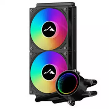 EKL AlpineFlow 240 ARGB AIO neste-CPU-jäähdytin - musta