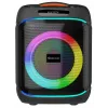 DENVER BPS-170 400W Bluetooth-juhlakaiutin RGB-valoilla, TWS, karaoke, FM-radio, USB/SD/AUX/mikrofonitulot