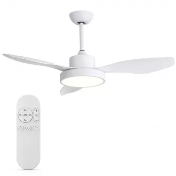 Extralink Aero Breeze 47 Smart WiFi kattotuuletin, valkoinen, sovellusohjaus, 119 cm