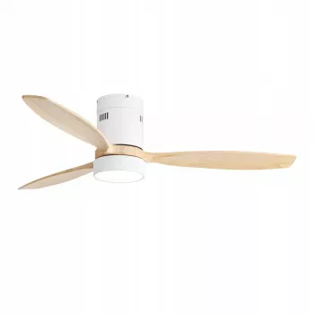 Extralink Nature Flow 52 Smart WiFi kattotuuletin, puu, 132 cm, sovellusohjaus