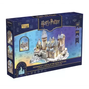 CUBIC FUN 3D-palapeli Harry Potter Hogwarts suuri sali & tähtitorni LED-valolla – 850 osaa, keräilijän mallirakennussarja