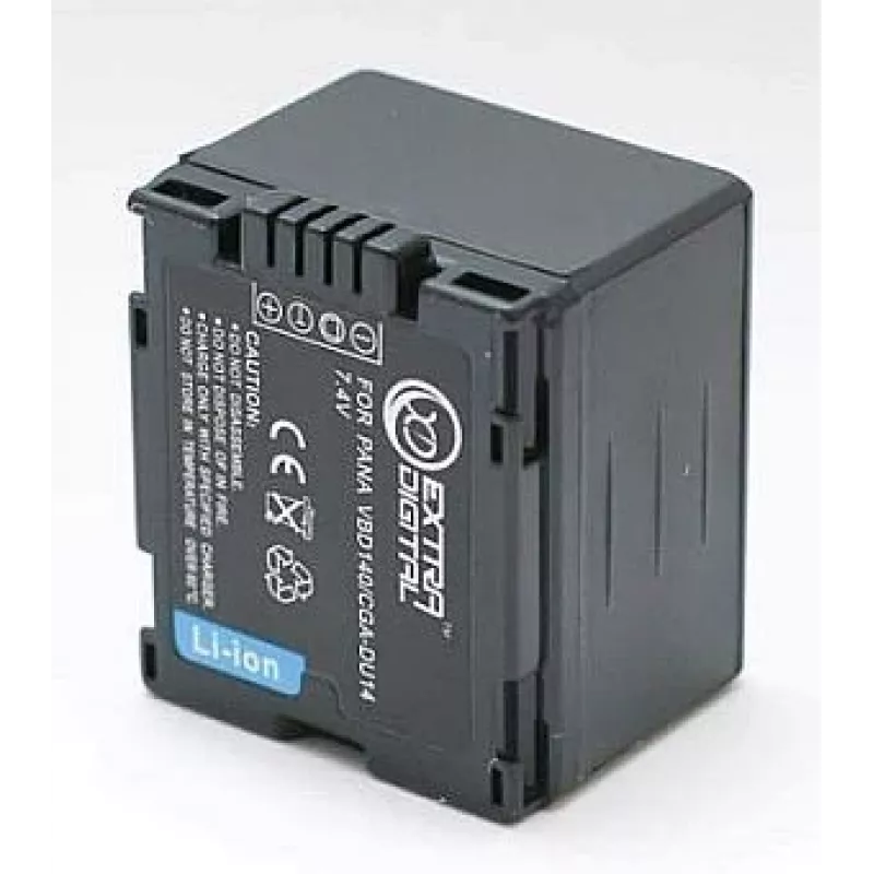 EXTRA DIGITAL Panasonic CGA-DU14 vara-akku 7,2V 1360mAh Li-ion D-sarjan videokameroille