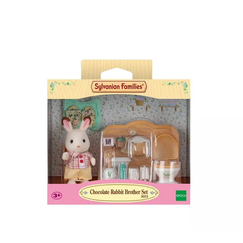 Sylvanian Families Chocolate Rabbit Brother kylpyhuonesarja