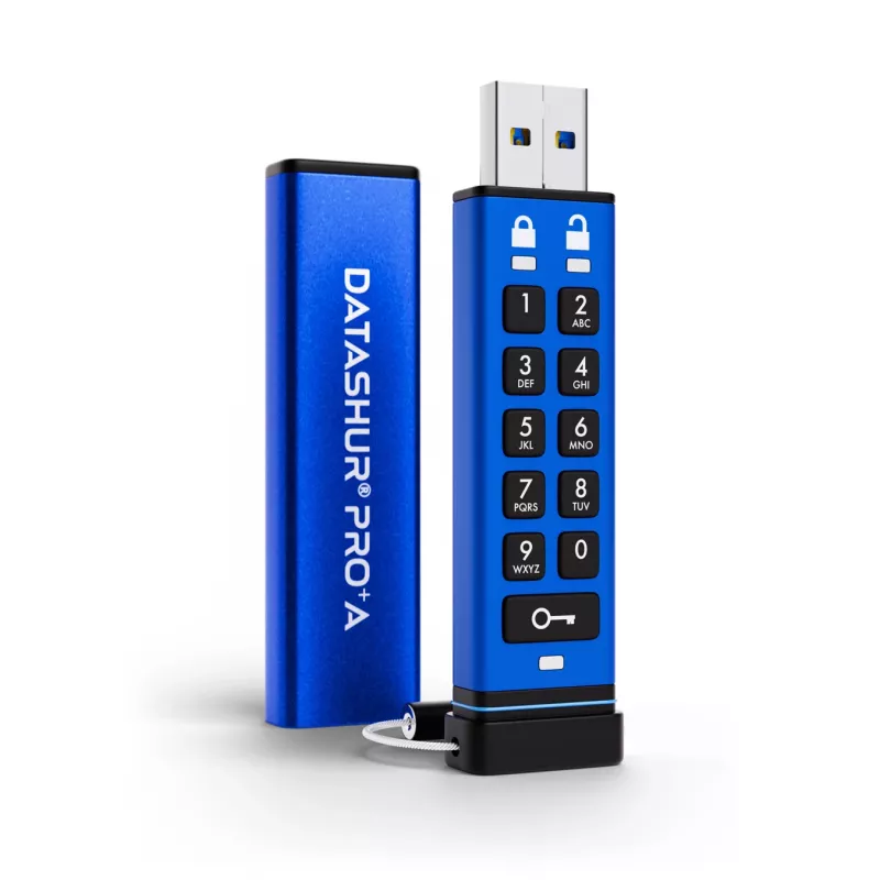 iStorage datAshur PRO+A 128GB USB 3 -muistitikku, 256-bit (IS-FL-DA3A-256-128)
