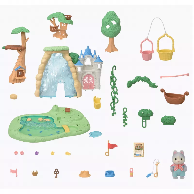 Sylvanian Families seikkailuleikkipaikka vesiputous