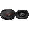 JVC CS-DR6932 6x9 tuuman 3-tie koaksiaalikaiuttimet autoihin, 500W huippu, 70W RMS, carbon-mica-bassokaiutin, PEI-diskantti, 4 ohmia