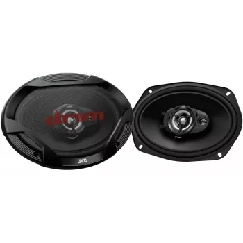 JVC CS-DR6932 6x9 tuuman 3-tie koaksiaalikaiuttimet autoihin, 500W huippu, 70W RMS, carbon-mica-bassokaiutin, PEI-diskantti, 4 ohmia