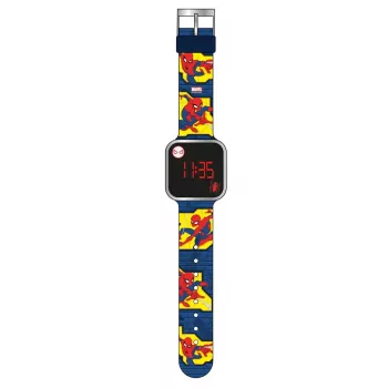 PULIO Spiderman LED-digitaalinen lasten kello - punainen/sininen