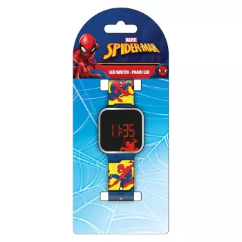 PULIO Spiderman LED-digitaalinen lasten kello - punainen/sininen