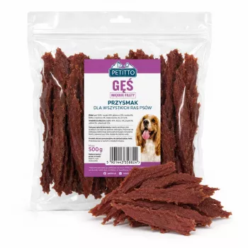 PETITTO pehmeät hanhenfileet koirille 500g