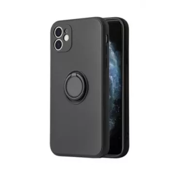iLike Apple iPhone 13 Pro Max silikoninen rengaskotelo, musta