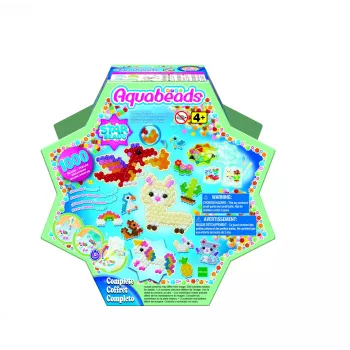 EPOCH Aquabeads Star Beads aloituspaketti - yli 800 helmeä, 16 väriä, vesiaktivoituva askartelusarja yli 4-vuotiaille lapsille