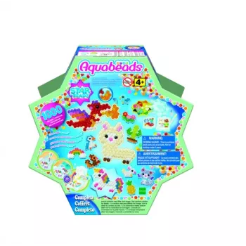 EPOCH Aquabeads Star Beads aloituspaketti - yli 800 helmeä, 16 väriä, vesiaktivoituva askartelusarja yli 4-vuotiaille lapsille