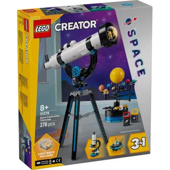 LEGO Creator 3-in-1 Space Rover Explorer 31107 rakennussarja, 510 osaa, 8 vuodesta
