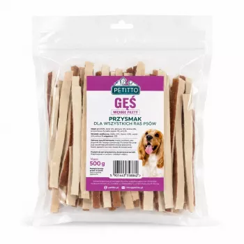 PETITTO pehmeät hanhenvoileivät koirille - 100 g