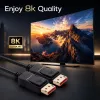 QOLTEC DisplayPort-kaapeli M/M V2.1 40G 0,5 m