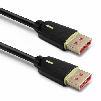 QOLTEC DisplayPort-kaapeli M/M v2.1 80G 1,5 m musta