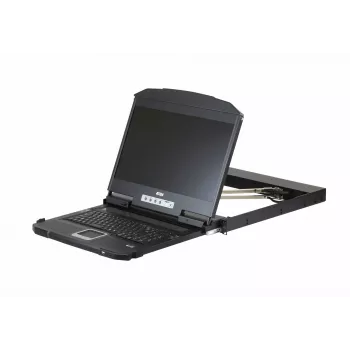 ATEN CL3800NW 18,5 tuuman Dual Rail LCD KVM-konsoli - DVI, USB, 1U