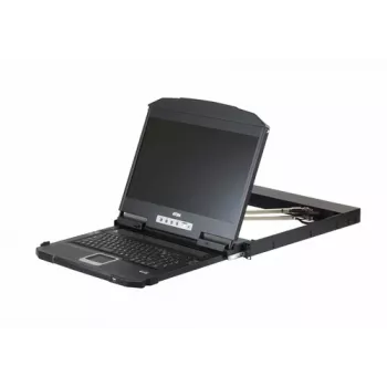 ATEN CL3800NW 18,5 tuuman Dual Rail LCD KVM-konsoli - DVI, USB, 1U
