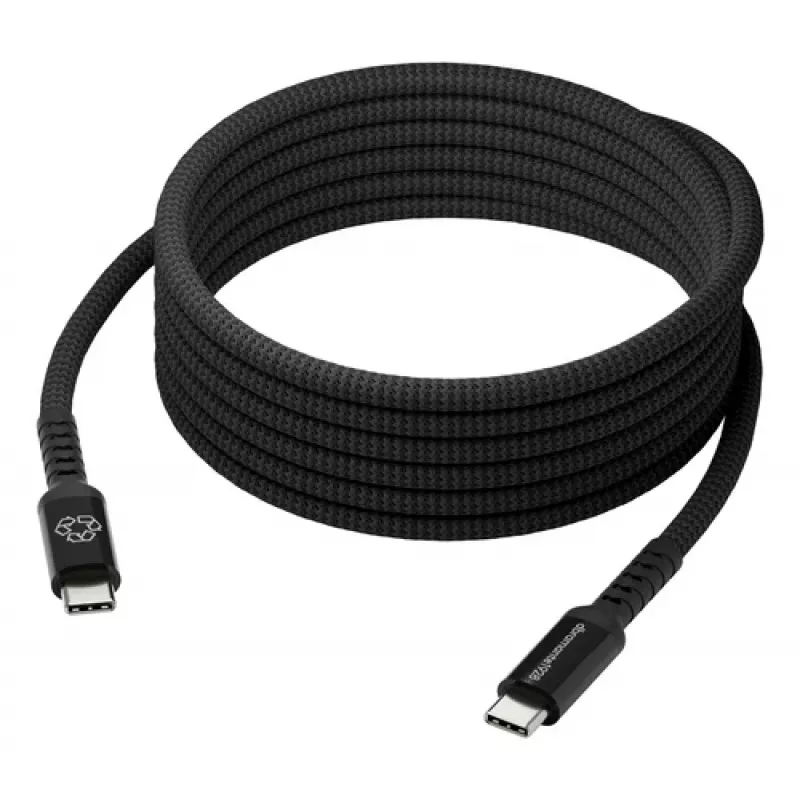 dbramante1928 Copenhagen USB-C - USB-C punottu kaapeli 1m musta