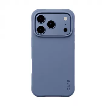CARE by PanzerGlass Samba -kotelo iPhone 17 Pro / 18 Pro -puhelimelle – Shades of Blue, MagSafe, kierrätetty TPU, antimikrobinen, 3,6 m putoamissuojaus