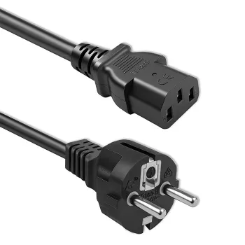 QOLTEC 54627 Schuko - IEC C13 virtakaapeli 3 m 3x1 mm² musta