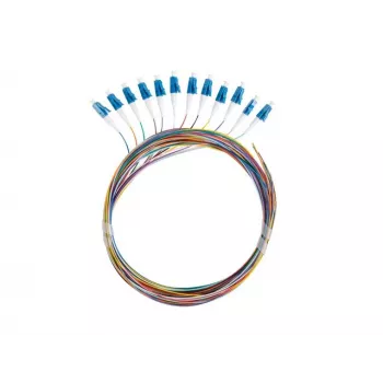 LANBERG Pigtail SM LC/UPC Semi-Tight 9/125 G657A1 12x2m monivärinen