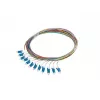 LANBERG Pigtail SM LC/UPC Semi-Tight 9/125 G657A1 12x2m monivärinen